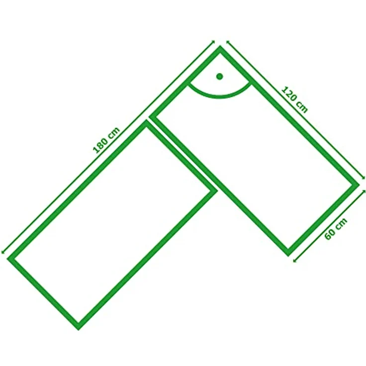 ONDIS24 Werkbank Werkstatt Ecklösung »Sparfuchs«, 2-tlg, 180 x 120 x 85 cm, bis 320 kg belastbar, 25 mm Arbeitsplatte – Bild 9
