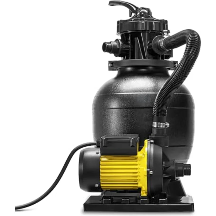 TROTEC Sandfilteranlage TSP 7900 E, Sandfilterpumpe mit 7900l/h Förderleistung für Schwimmbecken bis 25.000 l – Bild 2