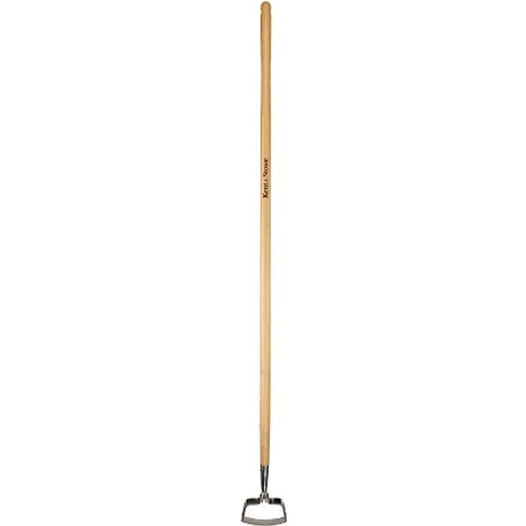 Kent & Stowe Langstiel Pendelhacke – Gartenhacke aus Edelstahl, durchtrennt Unkraut mühelos, Unkrautjäter mit Stiel aus Eschenholz, Länge: 160 cm