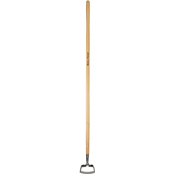 Kent & Stowe Langstiel Pendelhacke – Gartenhacke aus Edelstahl, durchtrennt Unkraut mühelos, Unkrautjäter mit Stiel aus Eschenholz, Länge: 160 cm – Bild 1