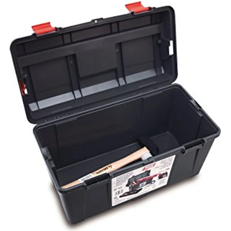 Tayg Werkzeugkasten aus Kunststoff Nr.33 Werkzeugkoffer No 33-480 x 258 x 255 mm-schwarz-rot – Bild 5