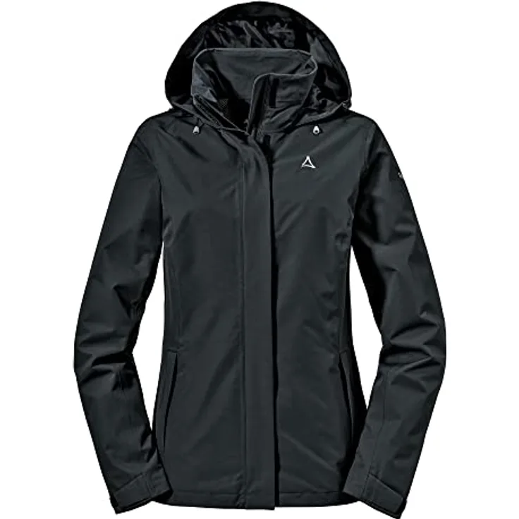 Schöffel Gmund Jacke, Damen Arbeitsjacke, wasser- und winddicht, schwarz, XL, XXL