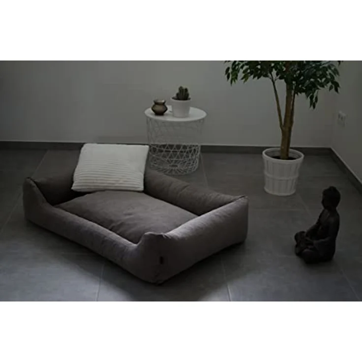 Lebon Hundebett Gordon Beige/Braun Kuschelweich mit Dicker Liegefläche Waschbar (L) – Bild 4