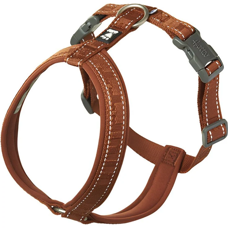 HURTTA Hunde-Geschirr Casual Y-Geschirr Cinnamon (zimt) - Recyceltes Material, wetterfest, 3M-Reflektoren, verstellbarer Brustgurt – Bild 1