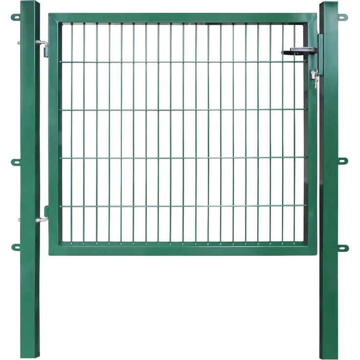 Arvotec Zauneinzeltür ESSENTIAL, Breite: 100 - 120 cm, Höhe: 80 - 200 cm, zum Einbetonieren, verzinktes Metall, grau