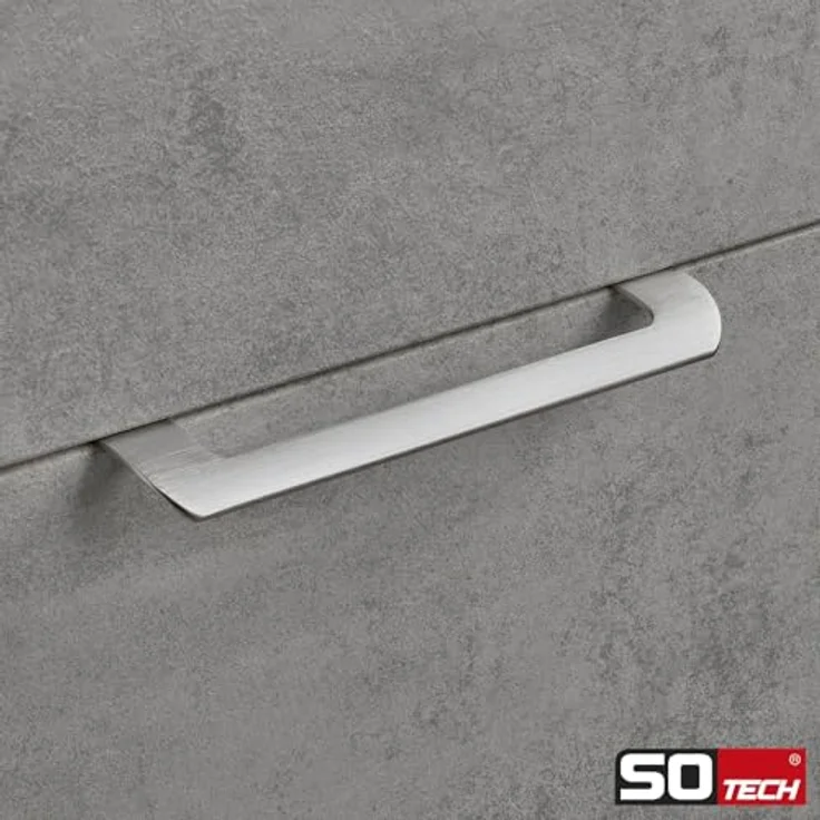 SOTECH Möbelgriff LYS BA 160 mm Edelstahloptik Designgriff 2er Set für Falt- und Schiebetüren – Bild 3