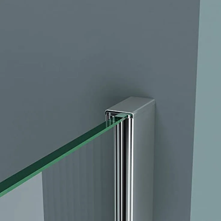 doporro Luxus Duschwand Duschabtrennung Bremen1MS 80x200 Walk-In Dusche mit Stabilisator aus Echtglas 8mm ESG-Sicherheitsglas Klarglas inkl. Nanobeschichtung – Bild 5