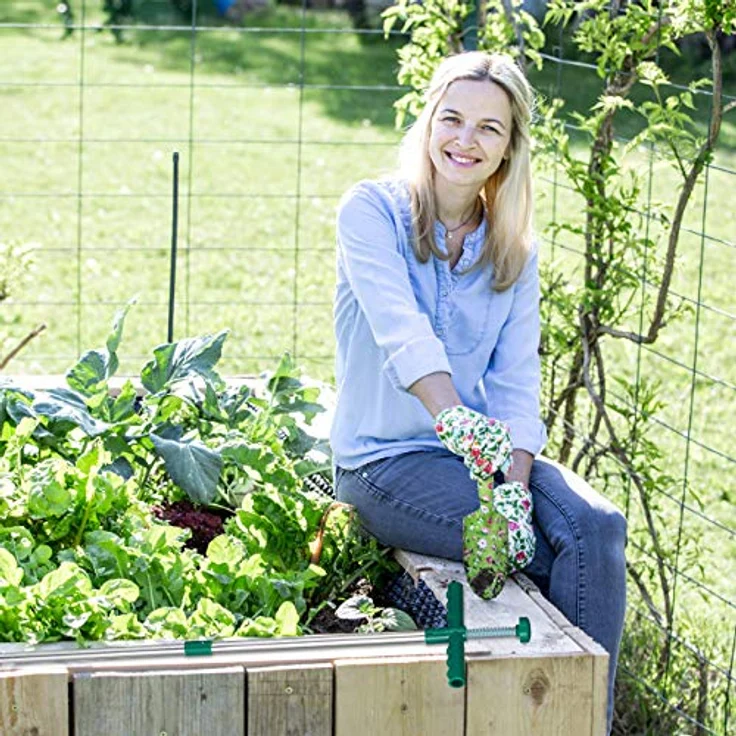 Relaxdays, grün Unkrautstecher, Löwenzahnstecher mit Stahlkrallen & Auswerfer, Entfernen von Unkraut ohne Bücken, 100cm – Bild 3