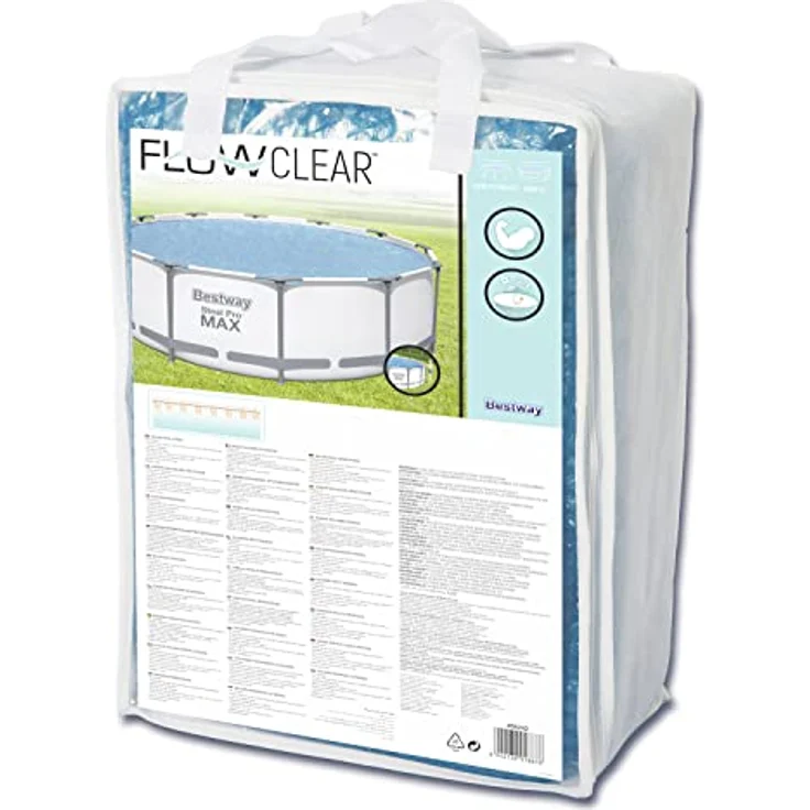 Bestway Ø 356 cm Solarabdeckplane, für Frame Pool Ø 366 cm – Bild 3