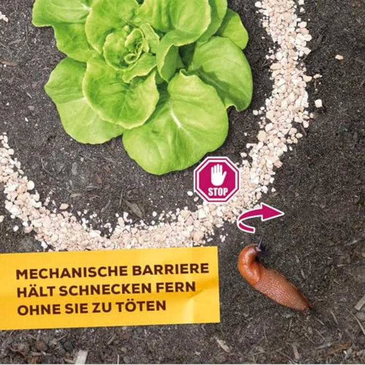 Solabiol Schneckenbarriere, mechanische Barriere gegen Nackt- und Gehäuseschnecken, 1,5 kg, ideal für Obst, Gemüse und Zierpflanzen – Bild 4