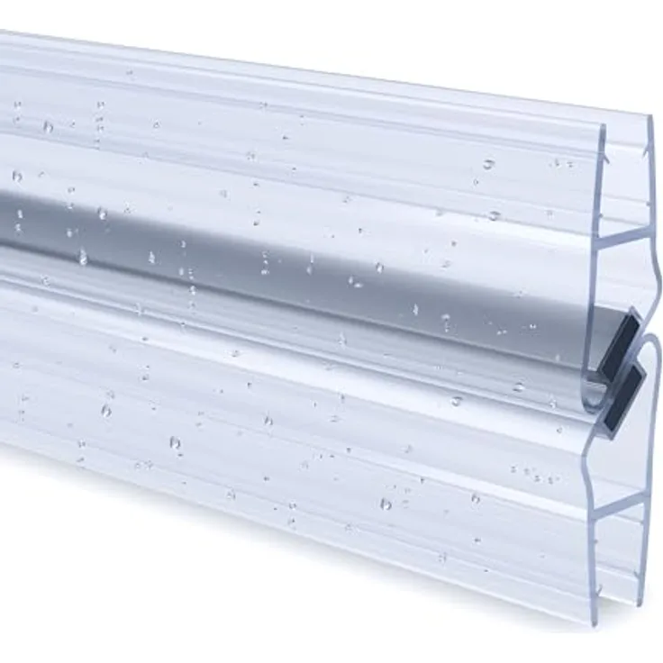 tktrading24 Duschdichtung PVC Ersatzdichtung TYP-8, 90° für Duschkabine, 200cm, geeignet für 6mm Glas, schimmelbeständig und langlebig
