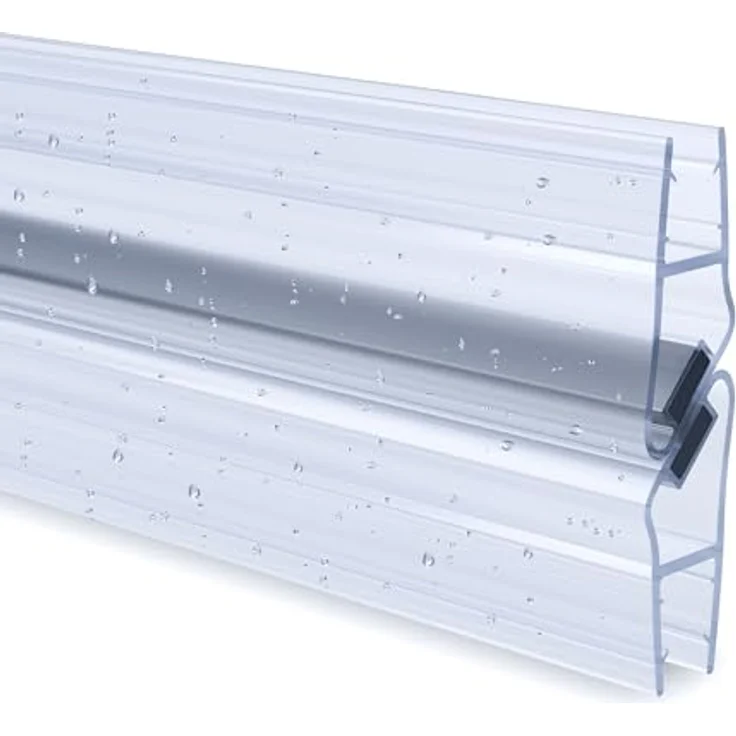 tktrading24 Duschdichtung PVC Ersatzdichtung TYP-8, 90° für Duschkabine, 200cm, geeignet für 6mm Glas, schimmelbeständig und langlebig – Bild 1