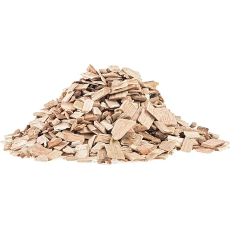 GALAMIO Holzhackschnitzel Mulch aus Kiefer (Pinus Sylvestris) für Garten, 5-30mm Körnung, 720l (12x60l Säcke) - naturbelassen, unkrauthemmend, stoßdämpfend für Spielplätze – Bild 3