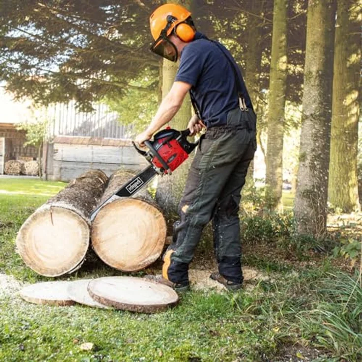 Scheppach CSP530s, Benzin-Kettensäge mit 53cc Hubraum und hoher Leistung – Bild 6