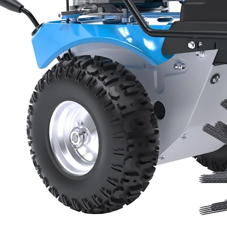 Güte Benzin-Kehrmaschine GKM 100.1, 100 cm Arbeitsbreite, inkl. Motorbesen, Schneeschieber und 72 l Auffangbehälter – Bild 10