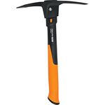 Fiskars Pro Kreuzhacke IsoCore S für grobe Arbeiten auf harten, steinigen Böden, Länge: 36 cm, Gewicht: 1,2 kg, Schwarz/Orange, 1062937