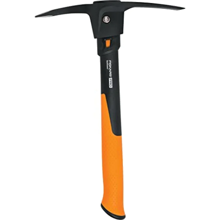 Fiskars Pro Kreuzhacke IsoCore S für grobe Arbeiten auf harten, steinigen Böden, Länge: 36 cm, Gewicht: 1,2 kg, Schwarz/Orange, 1062937 – Bild 1