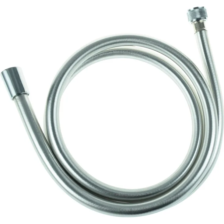 Schütte Brauseschlauch Silvo, Duschschlauch mit Wasserspardichtung, ca. 200 cm, silber