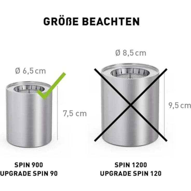 höfats - Bio-Burner Spin 900 inklusive Eco-Ring - ersetzt Gelbrennstoffdose von Spin 90 - ermöglicht Gebrauch von höfats flüssig Bioethanol - längere Brenndauer und hellere Flamme – Bild 3