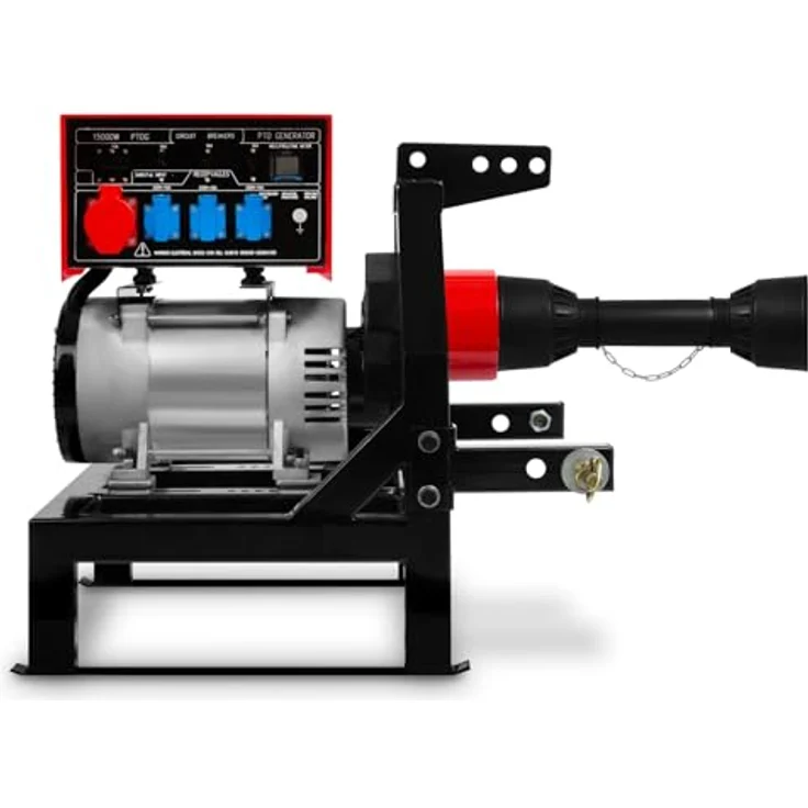 EBERTH Zapfwellengenerator 18,75 kVA, Notstromaggregat AVR, 3x230V / 1x400V IP44, Zapfwelle 1-3/8" 6 Zähne, 3-Punkt Aufhängung, robust und leistungsstark – Bild 3