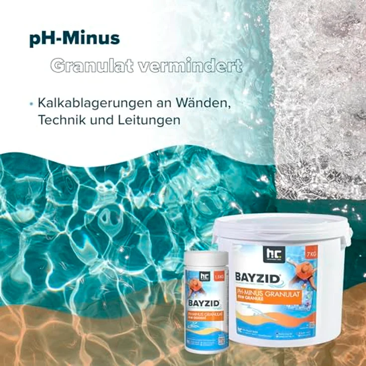 2 x 7 Kg BAYZID pH Minus Granulat für den Pool – Bild 6