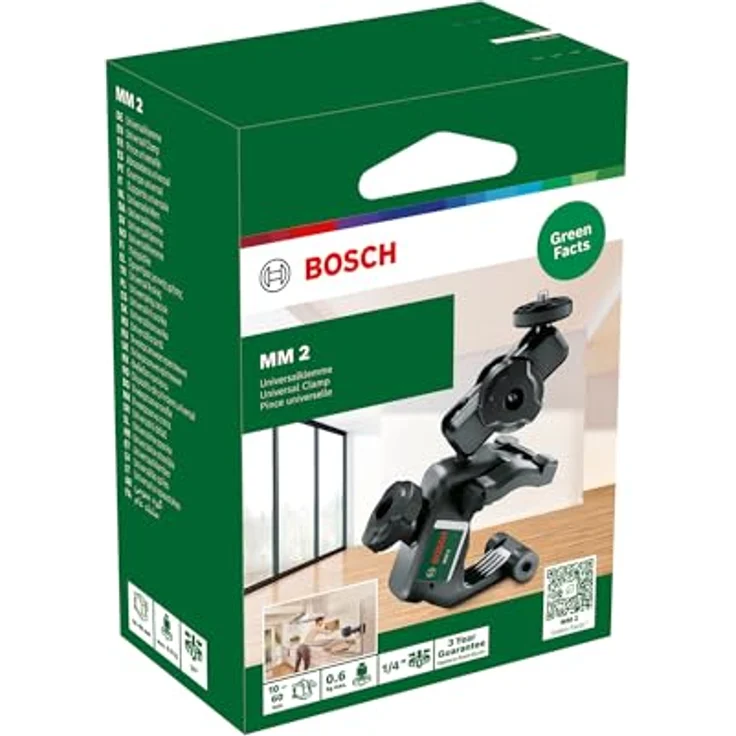 Bosch Messstativ 0603692203, flexibles Baustativ mit 360°-Drehung und Neigung für ¼"-Gewinde Geräte – Bild 3