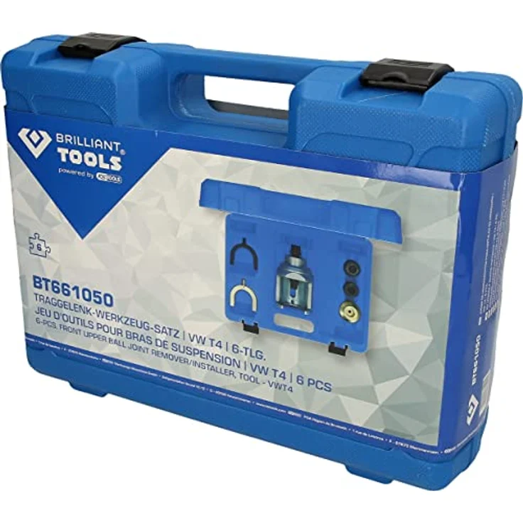 BRILLIANT TOOLS Traggelenk-Werkzeug-Satz BT661050, 6-tlg. für VW T4, inklusive Druckstücken und stabilen Transportkoffer – Bild 5