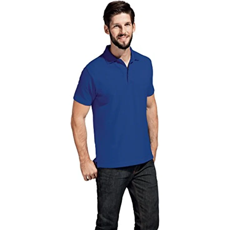 Promodoro 4001F-VB-M Arbeits Poloshirt "Superior", Maschinenwaschbar bis 40°, 100 % Baumwolle, Königsblau, Größe M – Bild 3