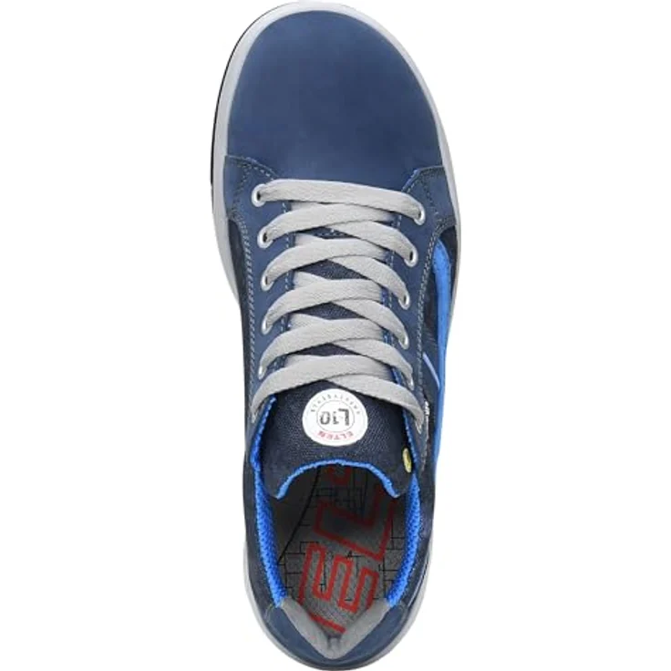 ELTEN NEWTON XX10 blue Low ESD S2 Sicherheitsschuh, hydrophobiertes Nubukleder, atmungsaktives Futter, ESD-fähig, PU/PU Sohle WELLMAXX L10 – Bild 7