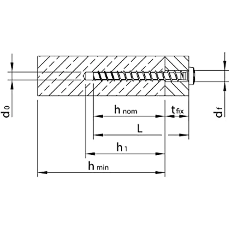 Heco MULTI-MONTI-Schraubanker MMSplus-P, Rundkopf, 6 x 50 mm, Stahl gehärtet, galvanisch verzinkt, 100 Stück – Bild 2