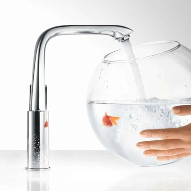 hansgrohe Metris 230 Spültischarmatur, chrom, mit Schwenkauslauf, ComfortZone 230, 5 l/min Durchflussmenge, für Durchlauferhitzer geeignet – Bild 3