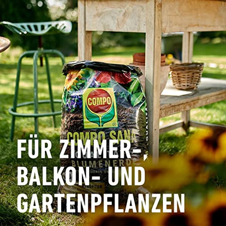 COMPO Sana Qualitäts-Blumenerde 70 Liter – Bild 2