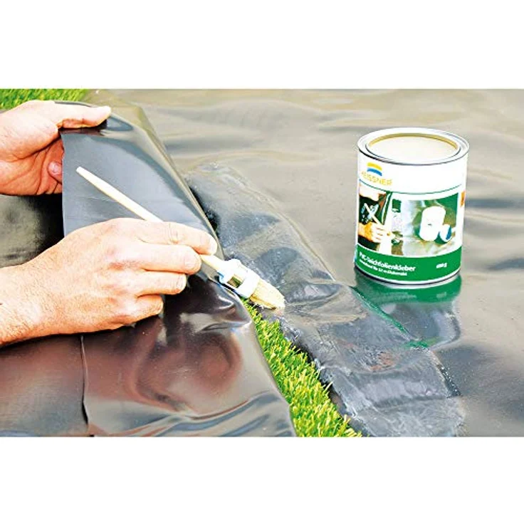 Heissner Z853-00 Teichfolienkleber, PVC Quellschweißmittel für 12 m Klebenaht, 760 g, 5 m Inhalt – Bild 2