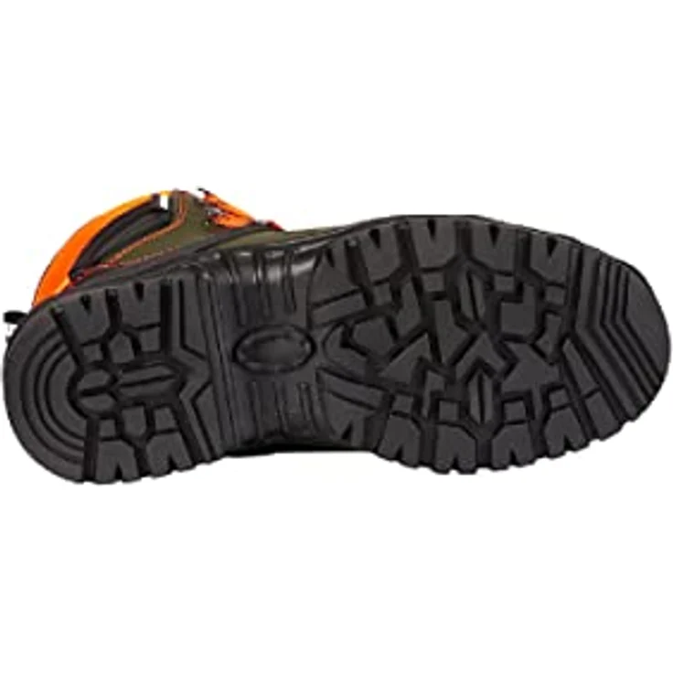 KOX Schnittschutzstiefel UNO, Olivgrün, Größe 47, rutschfeste Gummisohle, atmungsaktives Innenfutter, hydrophobiertes Rindsleder – Bild 5