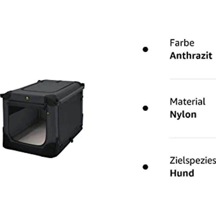 Maelson Soft Kennel Hundebox - Anthrazit - 62 x 41 x 41 cm – Bild 5