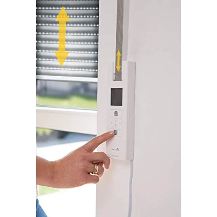 Schellenberg 22766 Elektrischer Gurtwickler RolloDrive 65 Plus, Unterputz Rolladenantrieb bis 6 m², 10 Nm, Gurtband 23 mm, max. Zugkraft 45 kg, mit Display, Zeit- und Astrofunktion – Bild 4