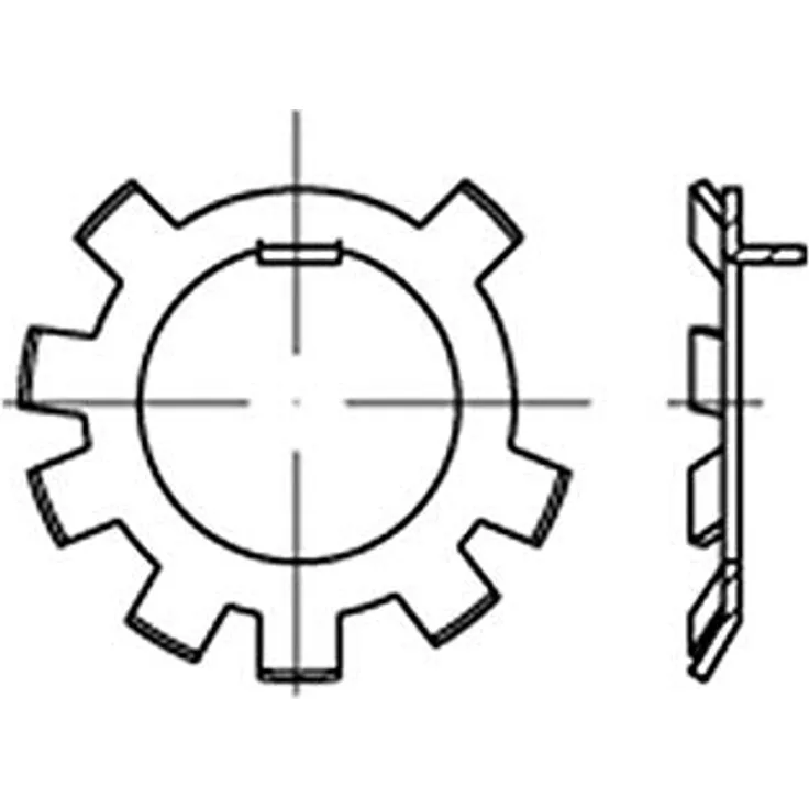 Reyher Sicherungsblech DIN 70952 Form A A 16 Stahl