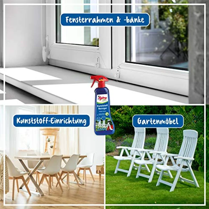 Poliboy - Kunststoff Reiniger/Gartenmöbel Reiniger - Für den Innen- und Außenbereich - 500 ml Spray - Made in Germany – Bild 2