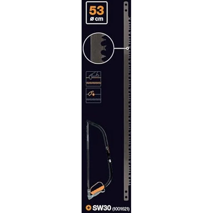 Original Fiskars Ersatzblatt für Bügelsäge SW30, 53 cm (21 Zoll), Hochwertiger Stahl, 1001706 – Bild 4