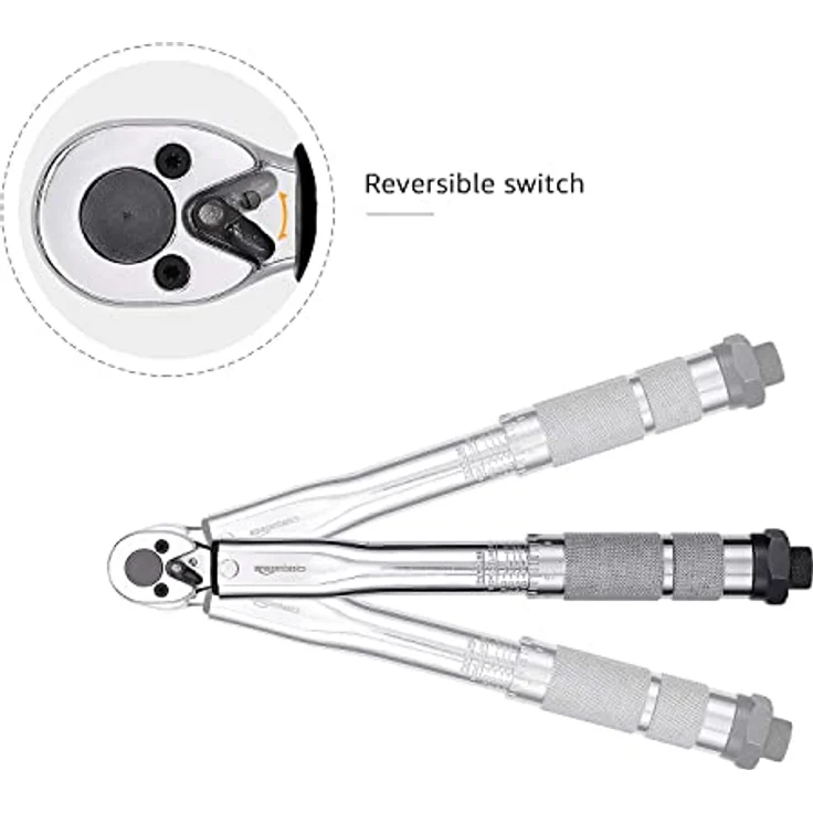 AmazonBasics Einrastender 1-4-Inch -Drehmomentschlüssel, 35-200 in.-lb, 3.95-22.5 Nm – Bild 6