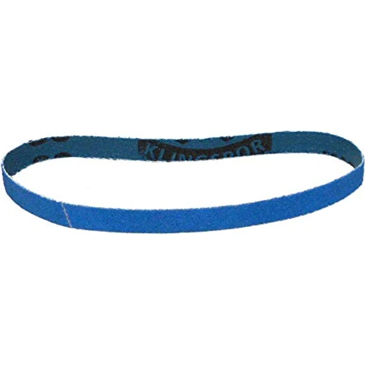 Klingspor CS411Y Schleifband, 10 x 330 mm, Zirkonkorund P80, 10 Stück, wasserfest, für Metall und Hartholz, hochreißfeste Gewebeunterlage – Bild 3