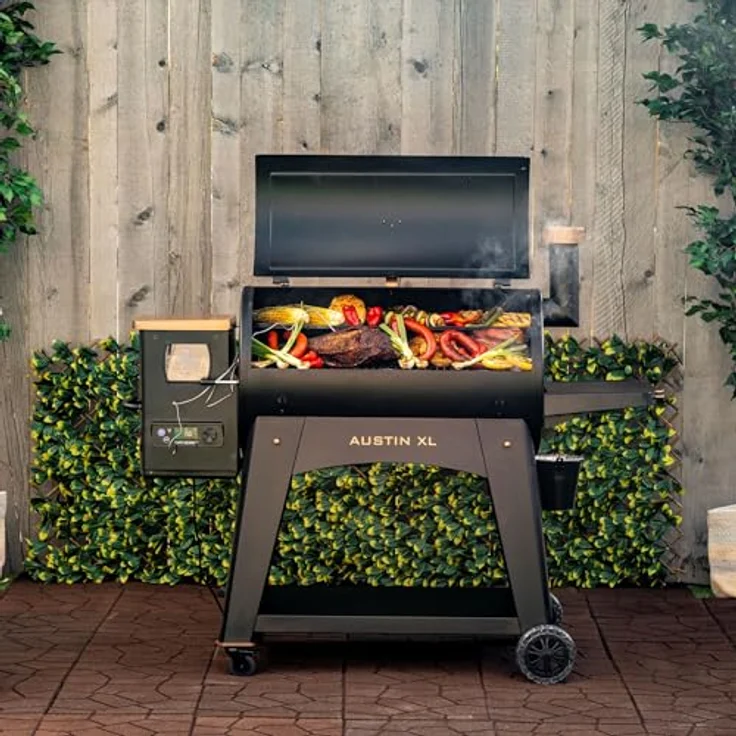 PIT BOSS Pelletgrill Austin XL Onyx Edition, Holzpellet Smoker mit 6503 cm² Grillfläche, präziser Temperaturkontrolle und Flame Broiler bis 535 °C – Bild 5