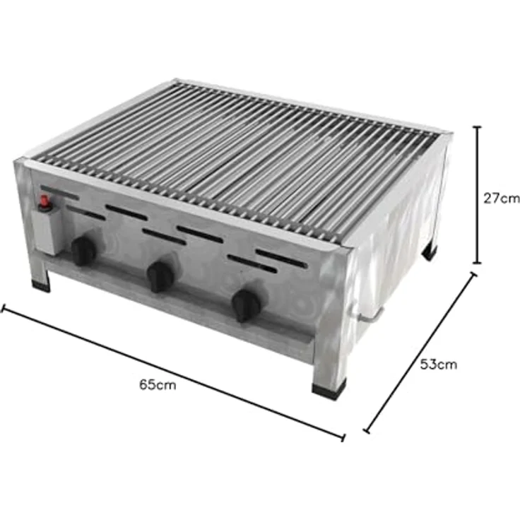 ChattenGlut Gasgrill ChattenGlut Gastrobräter 10,8kW mit Einzelne Edelstahlstäbe als Rost, BxTxH: 650x530x270 cm, aus Edelstahl in Hessen Germany gefertigt – Bild 9
