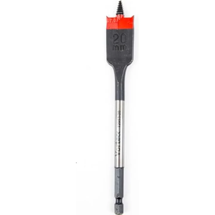 C.K Tools Vorteck Flachfräsbohrer 20 mm x 152 mm, selbstziehende Gewindespitze, 1/4" Hex Quick Lock Schaft, schlagschraubergeeignet, Carbonstahl – Bild 1