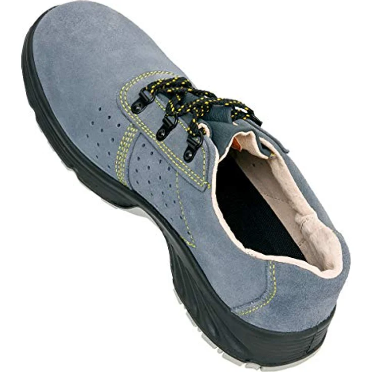 Urgent Arbeitsschuhe Sicherheitsschuhe Halbschuh Schutzschuhe Stahlkappe S1 Arbeitsschuh, Wildleder, Polyurethan Sohle, Schwarz – Bild 8