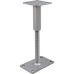 Pitzl Stützenfuss Holzverbinder, Pfostenträger mit links/rechts Gewinde zur Aufnahme von vertikalen und horizontalen Lasten, Stahl, ZiNiP beschichtet