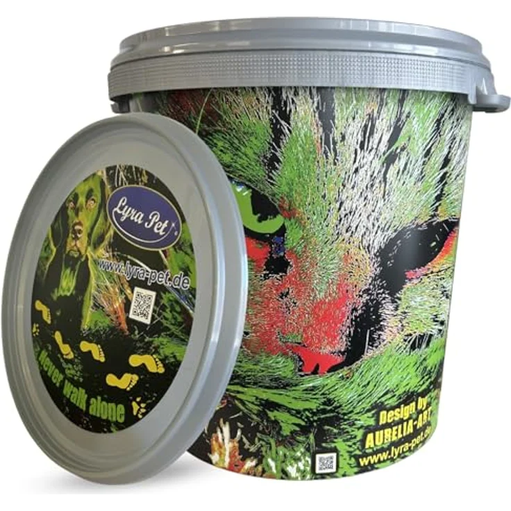 Lyra Pet® Soldatenfliegenlarven, 5 kg in 30 L Tonne, reich an Kalzium & Proteinen, ideal für Vögel, Fische, Nager & Reptilien – Bild 2