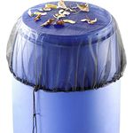 Maximex Regentonnen-Netz, verhindert Blätter in der Regentonne, besonders feinmaschig, hindert Mücken an der Eiablage, mit praktischem Zugband, passend für alle Regentonnen bis 80 cm, (Ø): 95 cm