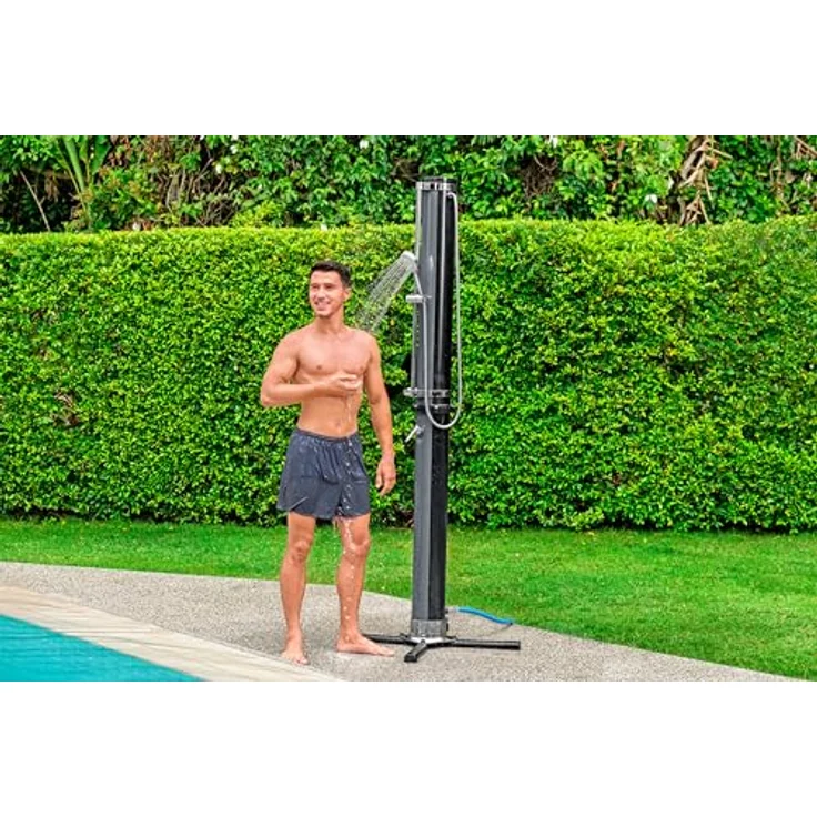 Bestway Solardusche Flowclear™, Gartendusche Solarflow™ 35 Liter, inkl. verstellbarem Duschkopf und 35-Liter-Wassertank – Bild 3