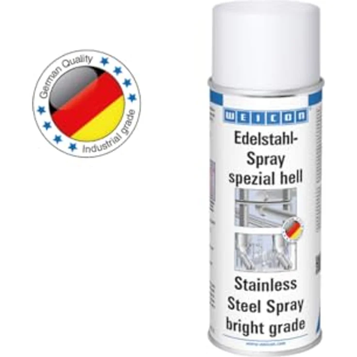 WEICON Edelstahl-Spray spezial hell, 400 ml, korrosions- und witterungsbeständig, alkydharzbasiert – Bild 2
